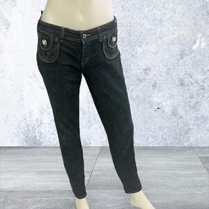 D&G Low Rise Vintage Skinny Zip Ankle Jeans Authentic